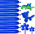 260Q Blue Twisting Balloons 100 Pack, Premium Long Latex Balloons by KUULBELAballoons