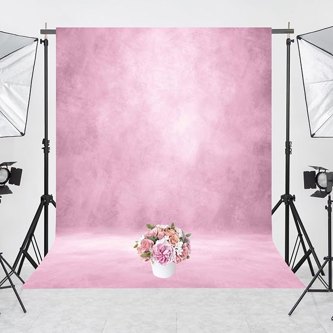 Abstract Photography Backdrop for Photoshoot 8x10ft, Light Pink, No Stand | - Image 5