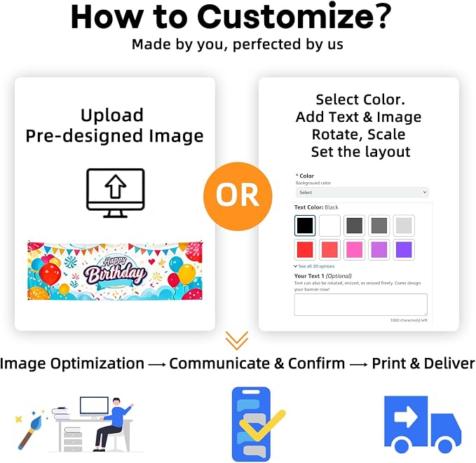 Custom banner & Personalized vinyl Banner, Customize Signs - Image 8