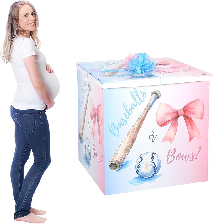 AmazingSpark 28in Giant Gender Reveal Gift Box by Unknown