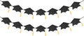 jijAcraft Black Graduation Cap Banner, Double-Sided Glitter Grad Garland by jijAcraft