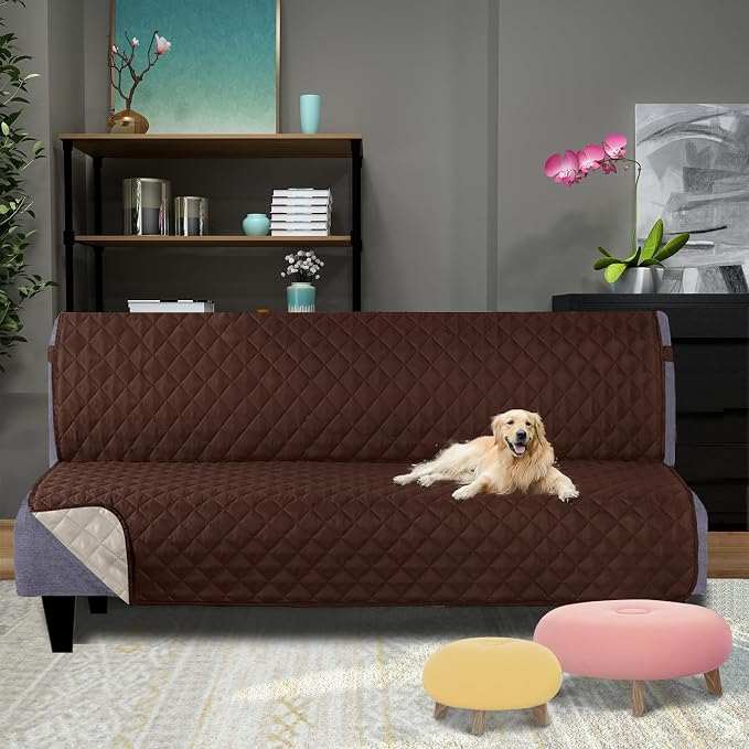 U-NICE HOME Futon Sofa Covers 68''Armless Couch Cover, Pet Friendly, Elastic - Image 2