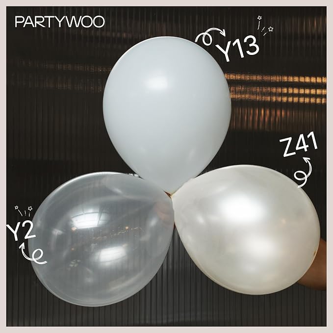 PartyWoo Clear Balloons 50pcs Transparent Latex Helium Balloons 12 Inch | - Image 5
