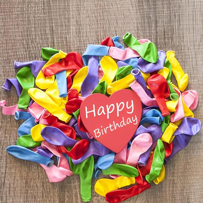 Voircoloria 120pcs Colorful Rainbow Latex Party Balloons, 12inch | - Image 5
