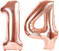 14 Balloon 40 inch Rose Gold Number Balloons by Enyeopd