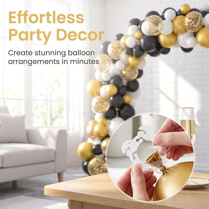 18 PCS Reusable Balloon Clips for Balloon Arch, 6.5cm | Plastic Balloon Arch - Image 3