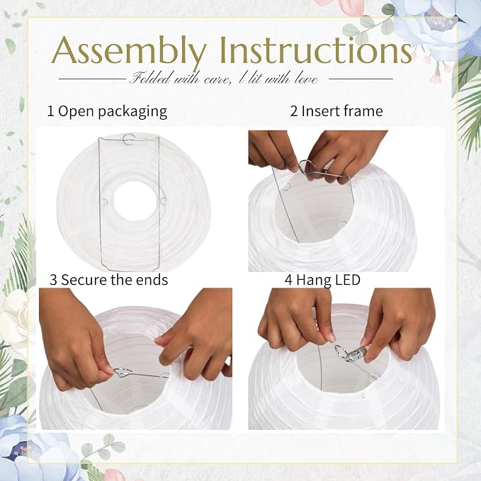 White Chinese Paper Lanterns - Image 8