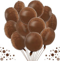 TONIFUL 30Pcs 18 Inch Chocolate Round Shape Foil Balloons Big Brown Circle by TONIFUL