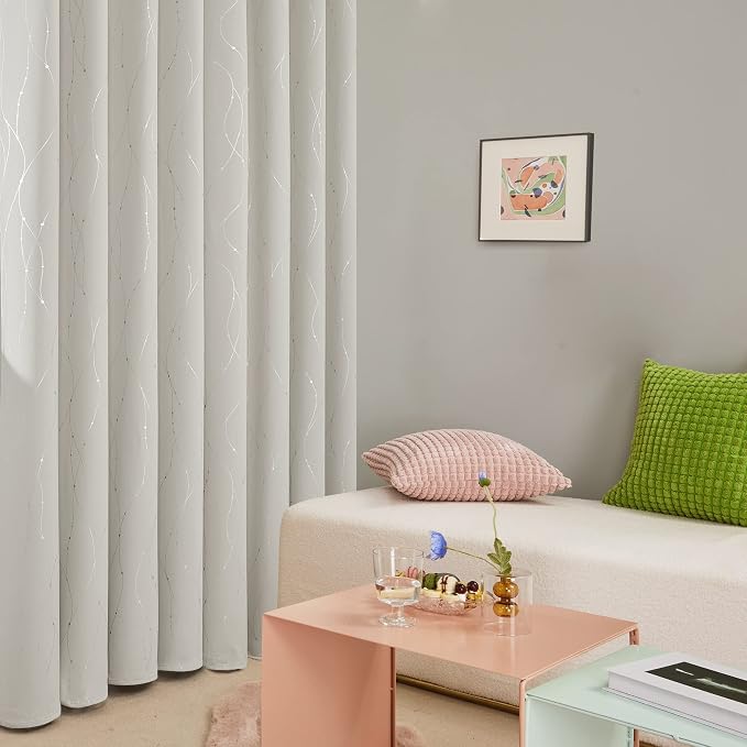 Deconovo Living Room Curtains 54 Inches Long, Thermal Insulated, Room Darkening - Image 5
