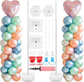 Balloon Column Stand Set of 2, Reusable Telescopic Metal Poles by Unknown