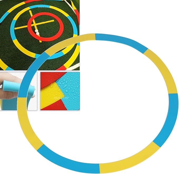 Golf Practice Target Ring, Thin Silicone Vibrant Target Indicator GolfTargets Circle for Putting, Chipping, Pitching for Training
