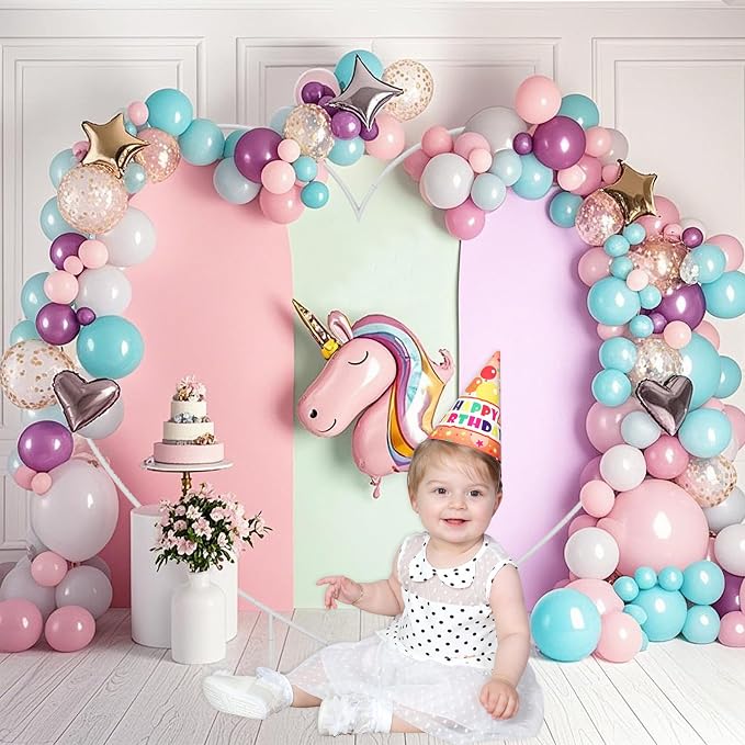 Metal Balloon Arch Kit, Love Balloon Column Arch Frame, Wedding Heart Arch - Image 6