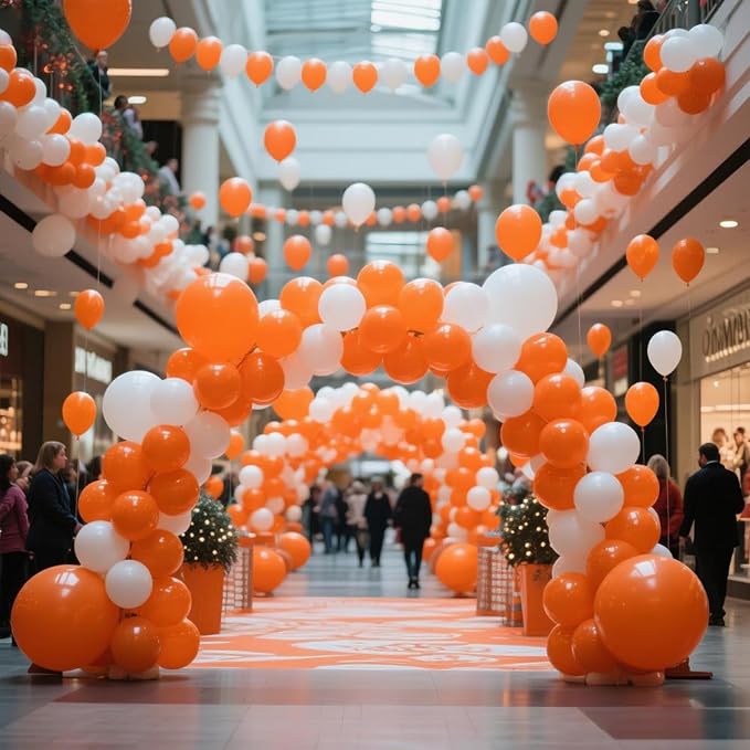 Orange Balloon 110pcs, 12 Inch Thickened Latex Party Balloons Helium Bright - Image 5