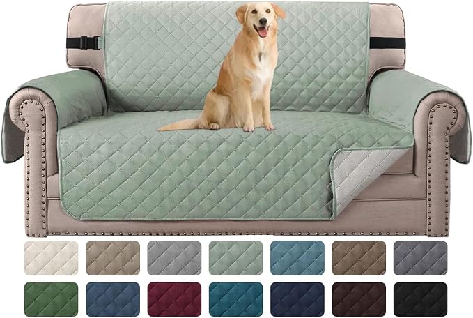 H.VERSAILTEX Reversible Loveseat Cover Water Resistant Loveseat Slipcover by HVERSAILTEX
