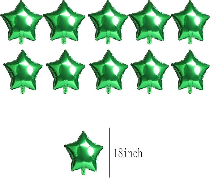 10PCS 18" Star Balloons Foil Balloons Foil Membrane Balloons Party & Wedding - Image 2