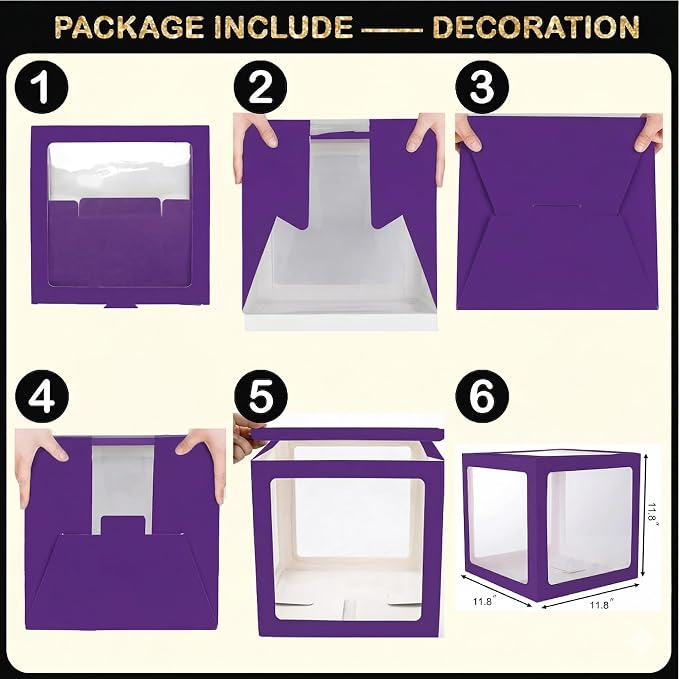 Black and Purple Graduation Decorations Class of 2026 - Image 6