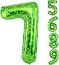 40 Inch Giant Green Pixel Miner Theme Number Balloons 40 Inch Foil Party by AXBMM