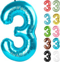 Light Blue Number 3 Balloon 40 Inch by IWERP