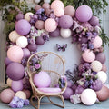 Purple Pink Balloon Arch Kit, Double Stuffed Pastel Pink Lavender White Beige by DOUBLELAYERBALLOON