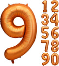 40 inch Orange Number Balloon Giant Foil Helium Balloons by Yeodong