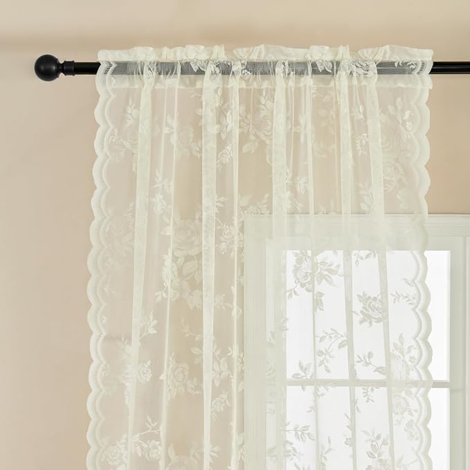 SEEKRIGHT Vintage Lace Curtains - Image 4