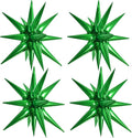 TONIFUL 4 Pcs Explosion Star Balloons Green Foil Balloon Party Decorations | 22 by TONIFUL