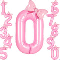 Pink 0 Balloon Number Pink Decorations by Unknown
