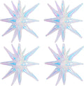 TONIFUL 4 Pcs Explosion Star Balloons Iridescent Foil Balloon Party Decor | 22 by TONIFUL