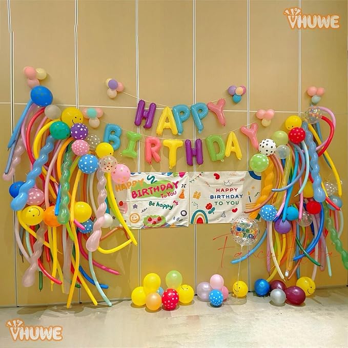 260 Balloons Lemon Yellow, Thickened 100 Pack Long Balloons Twisting Skinny - Image 8
