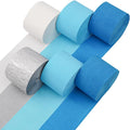 6 Light Blue Streamers, 492ft Pack of Crepe Paper Party Decorations | Each roll by CaptainD%C3%A9cor