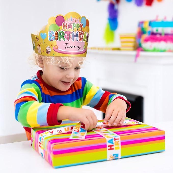 Yunsailing 36 Pcs Happy Birthday Crowns - Image 5