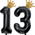 40 inch Large Black 13 Balloon Number by Unknown