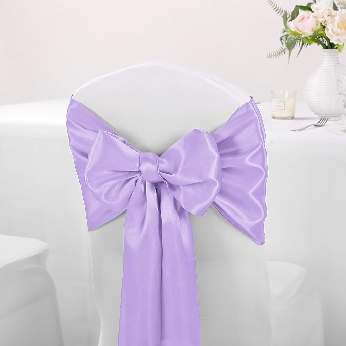 10-Pack Satin Table Runner Lavender 12 x 108 inches Long, Table Runners - Image 7