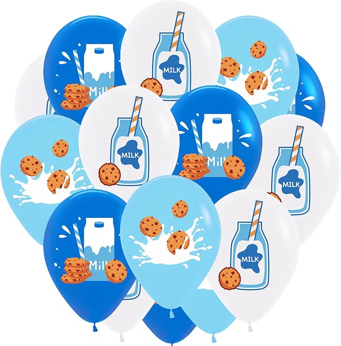 30pcs 12” Milk and Cookie Balloons Milk Balloons by Enimapod