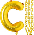 Lovoir 40 Inch Large Gold Letter C Balloons Big Size Jumbo Mylar Foil Helium by Lovoir