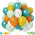 Jungle Balloons, 12 Inch 50 Pcs Safari Ballons Fresh Green Teal Balloon Animal by FEYG