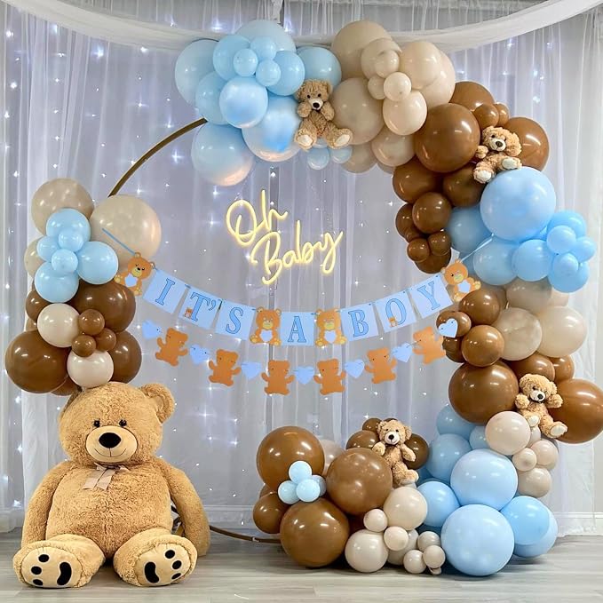 135pcs Brown Balloons Different Sizes 18" 12" 10" 5" Latex Balloon Garland Arch - Image 5