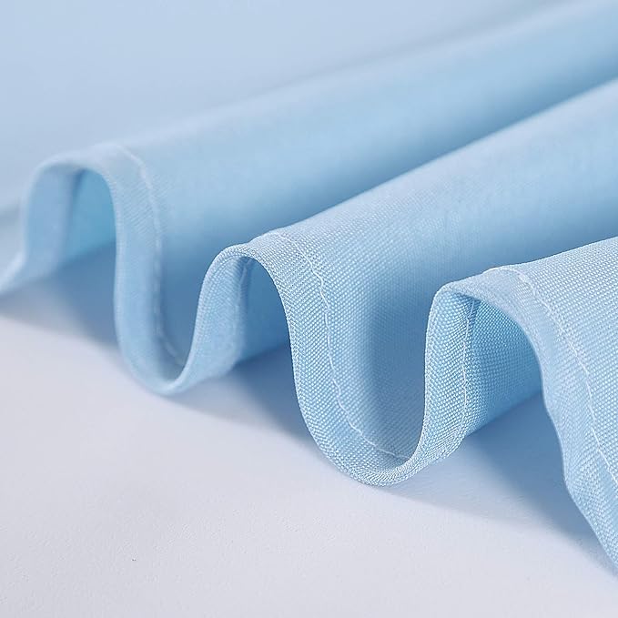 Rectangle Tablecloth 60x120 inch Washable Polyester Fabric Table Cloth for Wedding Party Dining Banquet Decoration（60x120, Blue Mist）