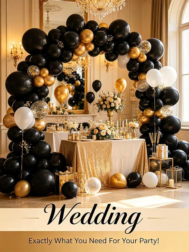 Black Balloons 12 inch 60 PCS Black Latex Balloons - Image 7