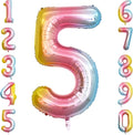 Rainbow Ombre Number 5 Balloon 40 Inch, Pastel Foil by Unknown