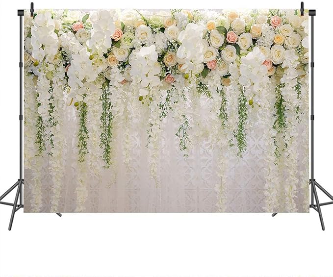 Mocsicka Wedding Flower Backdrop Wall Floral Bridal Shower Backdrops - Image 3