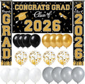 WOHOHOHO 23Pcs Graduation Decorations 2026 Set, Class of 2026 Backdrop by Unknown