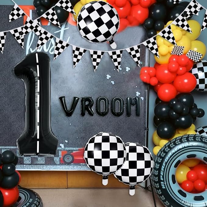134pcs Balloons Race Car Birthday Party Supplies Decorations - Image 5