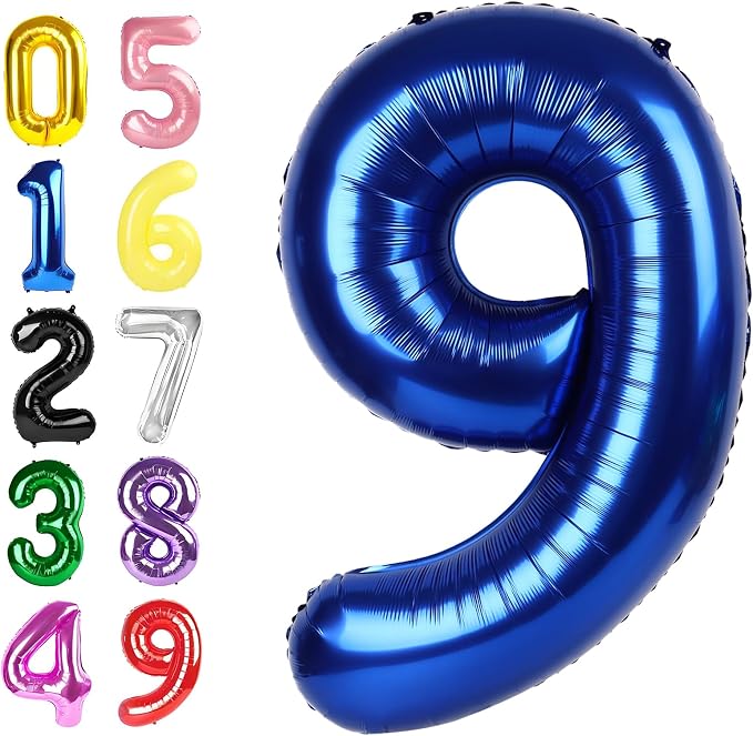 Numbers 8 Balloon 40Inch Navy Blue Balloons by Argthjy