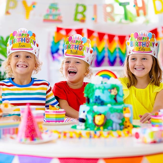Yunsailing 36 Pcs Happy Birthday Crowns - Image 6