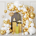 White and Gold Balloons Arch Kit, Engagements, Baby Shower Anniversary by FQZYLCH
