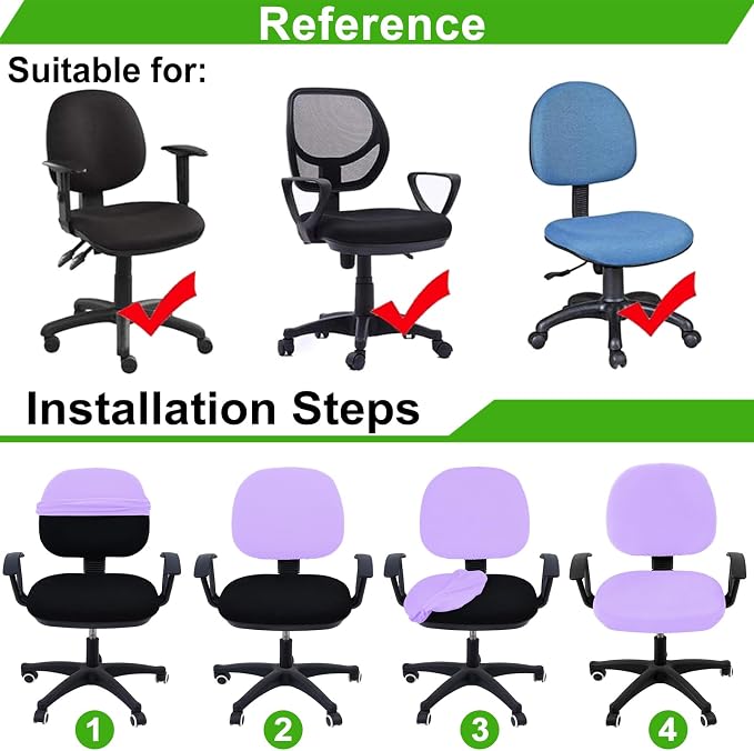 Smiry Office Computer Chair Covers - Image 6