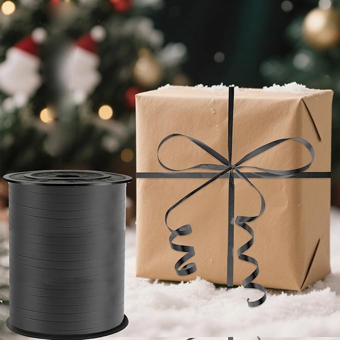500 Yard Black Curling Ribbon, 1/5" Ribbon Curling - Image 4