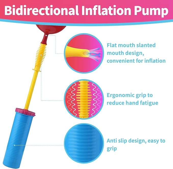 Balloon Pump Handheld Two Way Dual Action, Fast Manual Balloon Inflator - Image 4