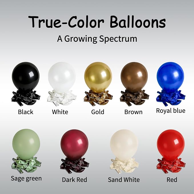 50pcs Matte Black Balloons 12 Inch, Premium Black Thick Latex Party Balloons - Image 7
